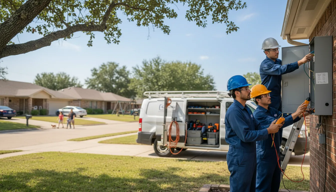 Certified electrician providing emergency electrical services in Cowgill, MO
